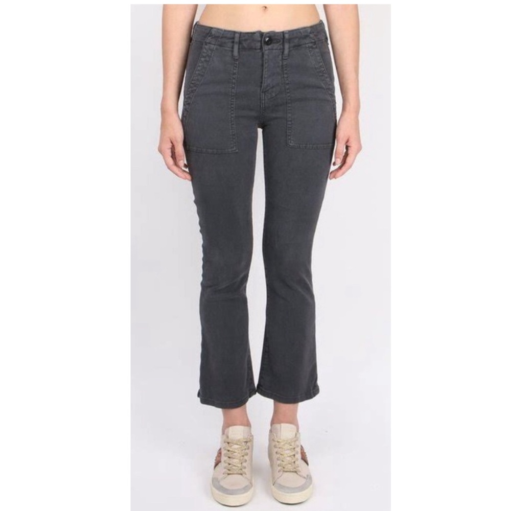 The Great Women's Army Mariner Corduroy Stretch-Twill Crop Bootcut Pants Size 24
